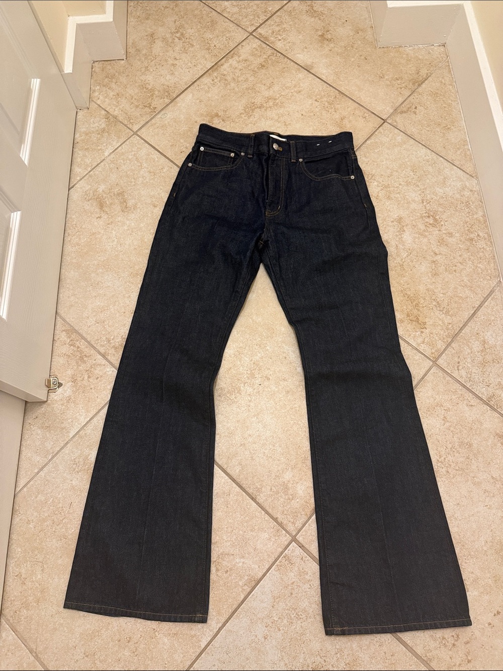 Madewell High Rise Dark Blue Denim Jeans